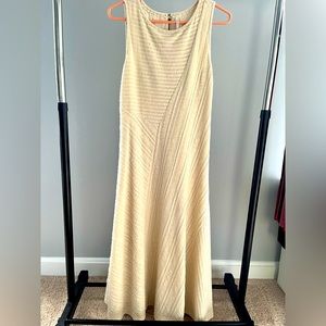 ANTHROPOLOGIE Cream Knit Maxi Dress